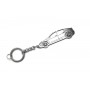 Keychain Tesla Model 3 2017-2023 - (type STEEL)